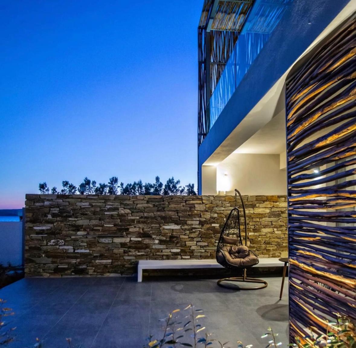 Seaside Tinos Apartment Kionia Bagian luar foto