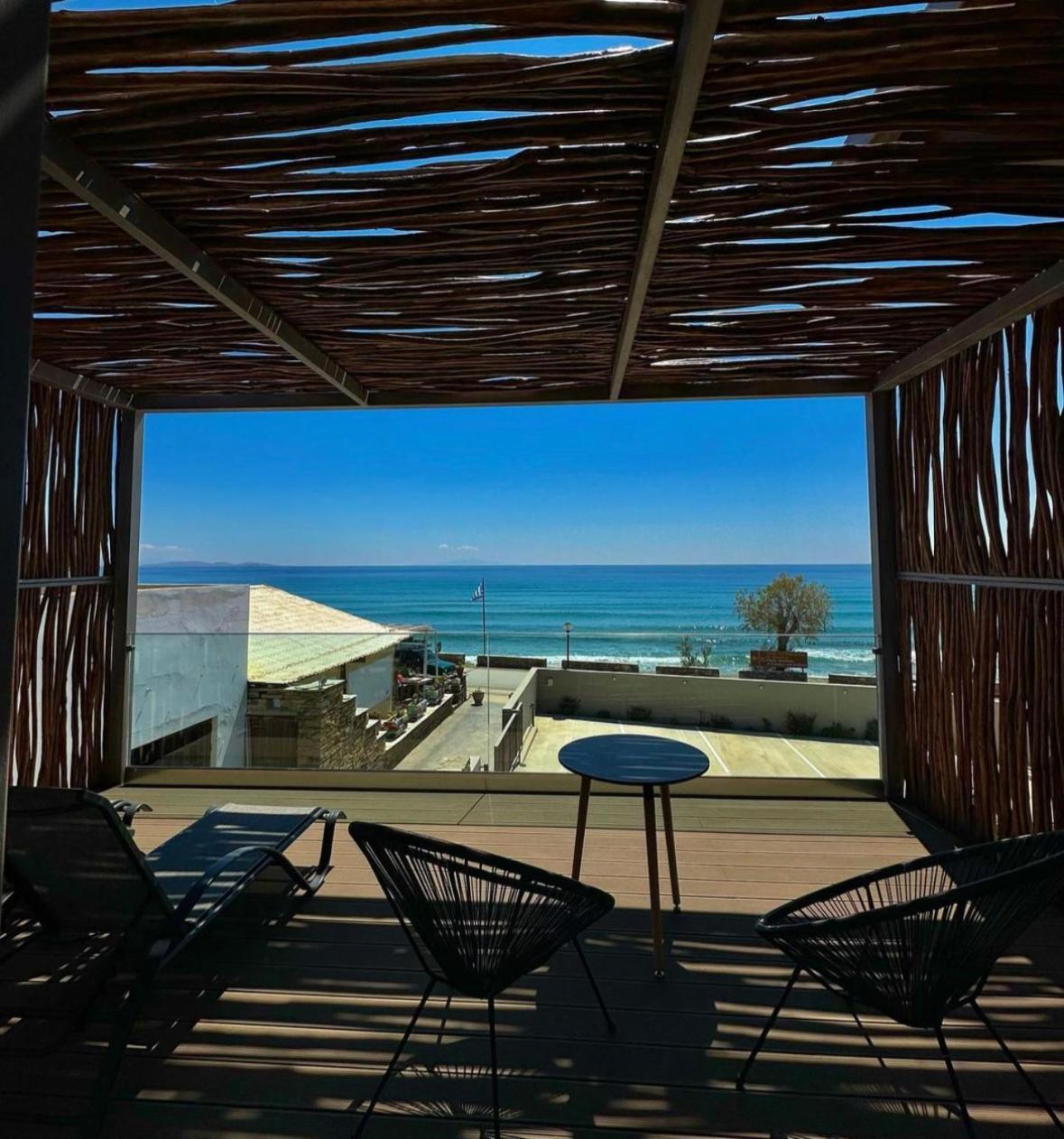 Seaside Tinos Apartment Kionia Bagian luar foto